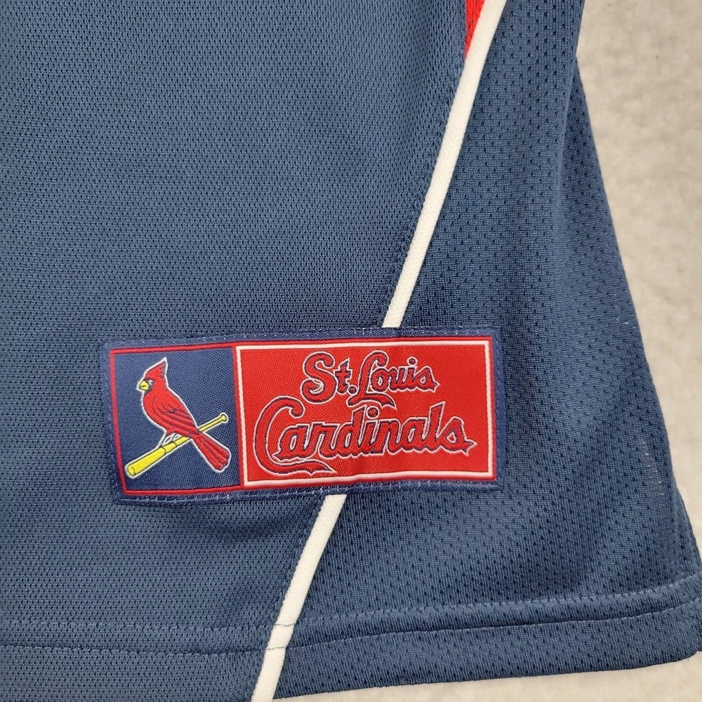 St. Louis Cardinals Shirt Mens XL Blue Red MLB Baseball Jersey Lee Sport Fan Tee - Picture 8 of 11
